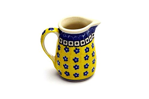 Polish Pottery Miniature Pitcher - Sunburst