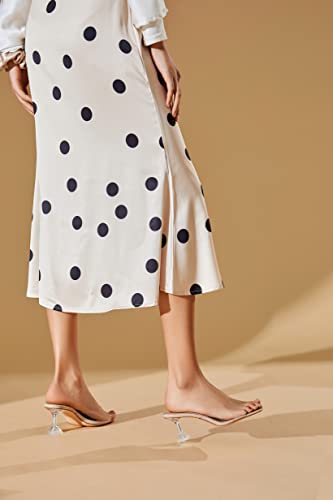 vivianly Womens Clear Heels Sandals Transparent Stiletto Heel Slippers Backless Peep Toe Slip on Heeled Mules3