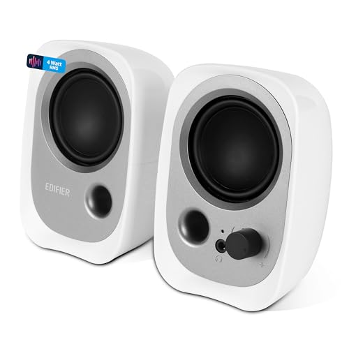 Edifier R12U WT USB-Lautsprecherset (Bassreflex-Port, Kopfhöreranschluss, integrierter Lautstärkeregler) weiß Edifier R12U WT USB-Lautsprecherset (Bassreflex-Port, Kopfhöreranschluss, integrierter Lautstärkeregler) weiß