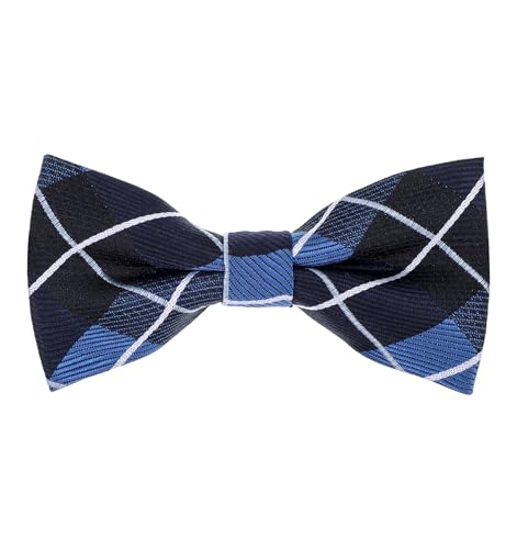 Bow Ties for Boys, Adjustable Pre-Tied Polka Dot Boys Bow Tie, Striped Tie for Boy Suitable for Weddings Parties School Events and Formal Wear