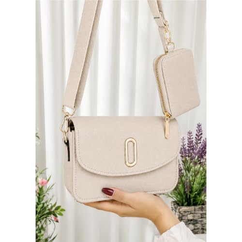 Image of Women's Crossbody Bag with Matching Wallet & Adjustable Strap