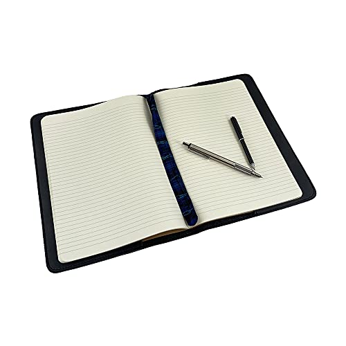 Image of Hide & Drink, Journal Cover Compatible with Moleskine XL (7.5 x 9.75 in) with Strap, Refillable Case, Personal Planner, Full Grain Leather, Handmade Office & Work Essentials, Charcoal Black