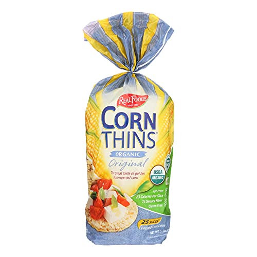Real Foods Organic Corn Thins - Case of 6 - 5.3 oz.