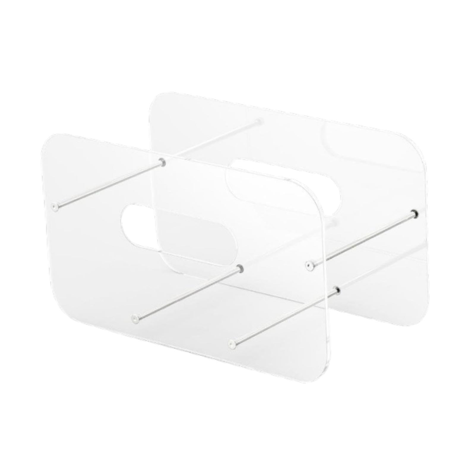 Generic Acrylic Paper Plate Dispenser Space Saving Modern Organizer Plates Storage Paper Plate Holder for Outdoor Pantry Party Event