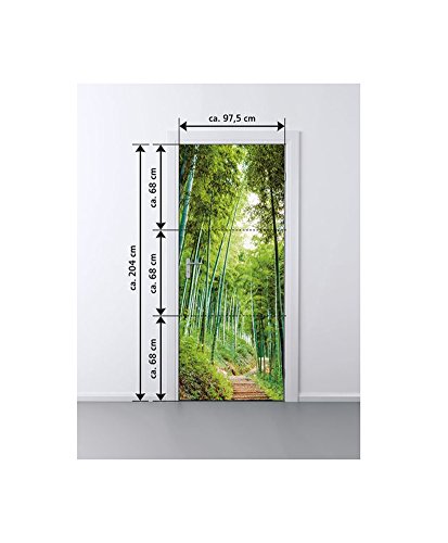 Melinera® Door Decorative Film (Bamboo 2) 97.5 x 204 cm
