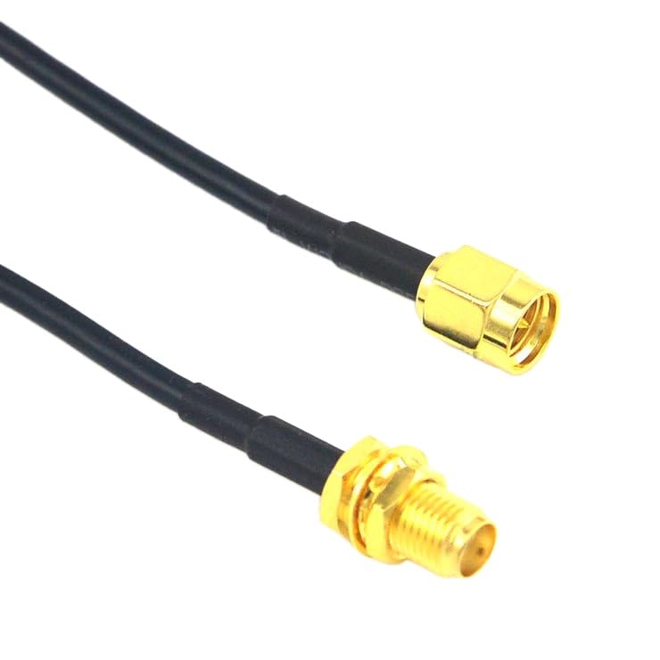 100 szt. SMA żeński do SMA męski prosty kabel przedłużający RG174 1 metr
