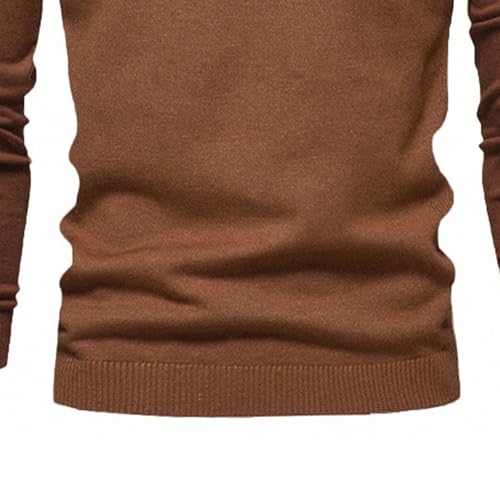JEKE-DG Men's Fashion Knit Basic Pullover Slim Fit Solid Dress Sweater Turtleneck Long Sleeve Fall Winter Sweaters4