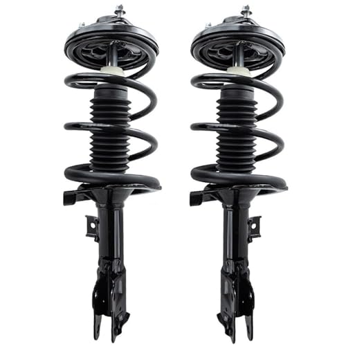 Image of Detroit Axle - 6pc Struts Suspension Kit for 2008 2009 2010 Mitsubishi Lancer [GTS] 4 Front Rear Struts with Coil Spring Assembly 2 Front Sway Bar End Links Replacement