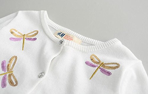 Girl's Sequin "Dragon fly" Knitted Cardigan Sweater3