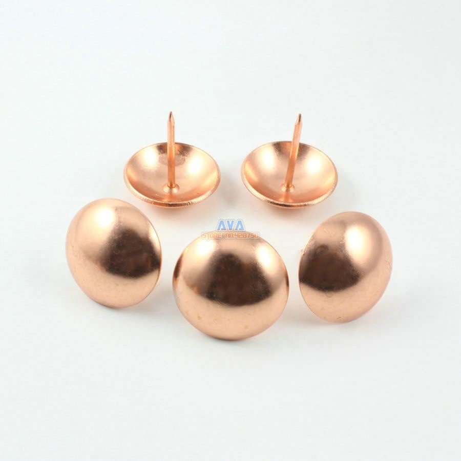 Generic 50 Pieces Rose Gold Upholstery Tacks Nails 25mm