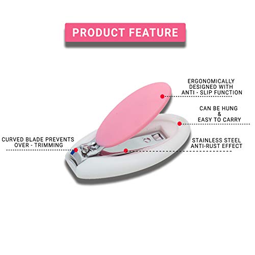 Image of Baybee Baby Nail Clipper with Skin Guard, Safety Nails Cutter for New Born Babies Infant, Manicure Pedicure Care | Baby Nail Cutter Clipper Care | Nails Clipper for New Born Baby (Pack of 2)