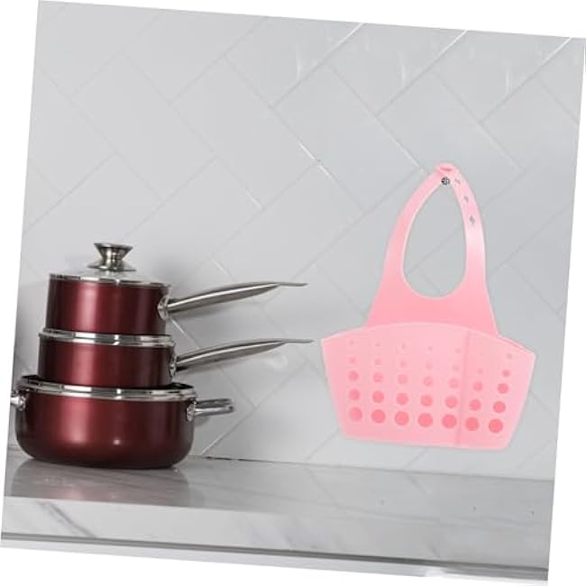 LIFKOME Hollow Storage Rack Suction Cup Rack Drain Sponge Storage Holder Kitchen Supplies Organizer Random Color