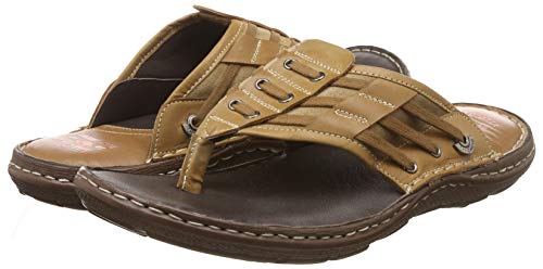 Lee Cooper Men Leather Flip Flops Thong Sandals