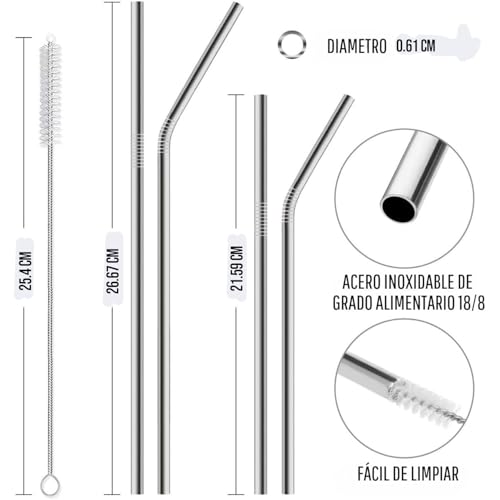 Opiniones y reviews de Popotes de Acero Inoxidable Walmart los 5 más buscados. 29 Imagen adicional