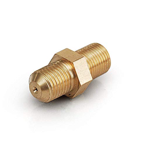 Ispeedytech -4AN Oil Restrictor oil feed Adapter AN4 To M12 1.25 Copper Fitting adaptor for GT25 GT25R GT28 GT2876R GT3076R GT3071T GT35 GT35R T25 Turbocharger oil feed