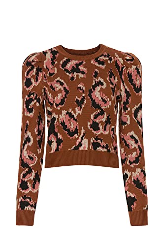 Derek Lam Collective Rtr Design Collective Animal Print Sweater, Multicolored, Small #TOP1