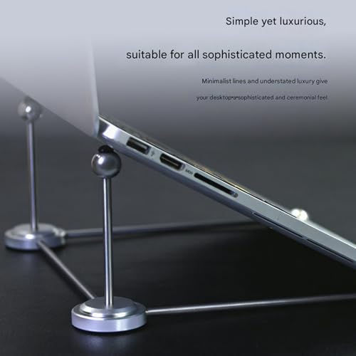 Soporte ergonómico para laptop en aluminio y acero miniatura 2