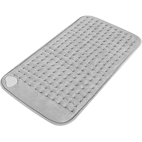 Electric Heating Pad Soft Heated Pad Auto-Shut Off 60 x 30 cm with 3 Levels Temperature Settings Fast Heating, Keep Warm, Back Pain Relief Cover