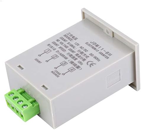 Electronic Counter,JDM11-6H No Voltage Counter 6 Digits Electronic LED Digital Display Counter Relay(AC110V)