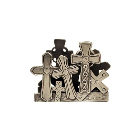 Crosses Business Card Holder
