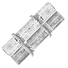 Harvey & Mason Pack of 6 Deluxe Silver Snowflake White Christmas Crackers - 13.5" Metallic Festive Xmas Holiday Dinner Table Decorations - Novelty Fun Prizes Gifts Contains Hats Jokes #3