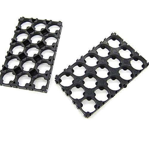 18650 battery holder plastic bracket cylindrical battery cell holder 18650 li-ion safety anti vibration cell case 18650 case box : 15 cell 3x5-image-35