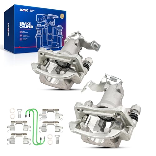 Image of KAX Disc Brake Caliper Assembly For Kia Forte /Forte5 2014-2018, Forte Koup 2014-2017, Hyundai Veloster 2012-2017, Elantra GT 2013-2017, Rear Left and Right Side, #19B6788+19B6789 Brake Calipers, 2pcs