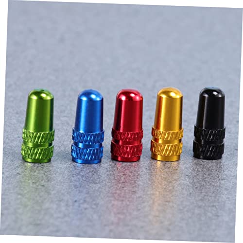 Outanaya 30pcs Tapas de Válvula para Bicicleta de Aleación de Aluminio Anodizado Durable Tapas Protectores de Polvo para Válvula Estilo Francés Negro Rojo Azul Liviano Fácil de Instalar Prevención de Fugas de Aire miniatura 7