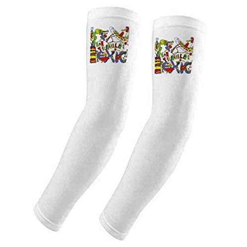 Manga de brazo chili México transpirable con guantes de protección UV integrados