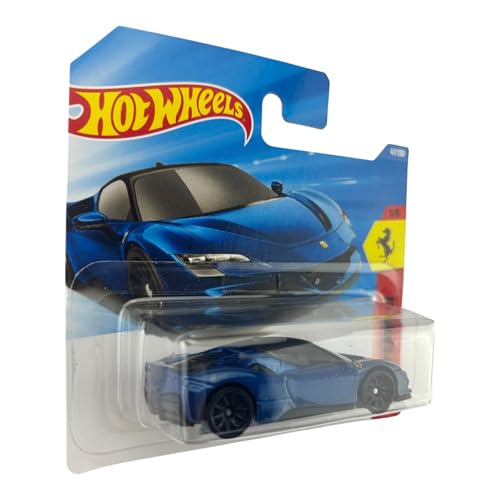 Image of Hot Wheels Ferrari SF90 Stradale [Blue] 1 /5, 41 /250, 1:64 Scale Diecast Toy Vehicle