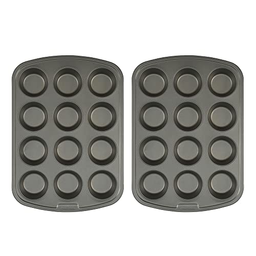 Moldes para magdalenas GoodCook de 12 cavidades, pack de 2 unidades 2