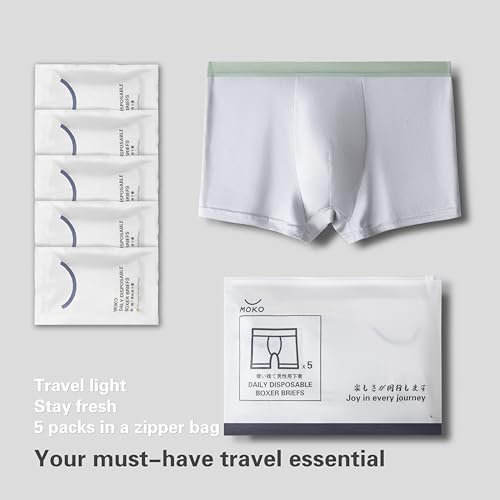 Premium Disposable Boxer Briefs (5-Pack) | Men's Disposable Underwear3