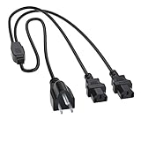 Pwr Power Cord Splitter Cable: UL Listed 18AWG NEMA