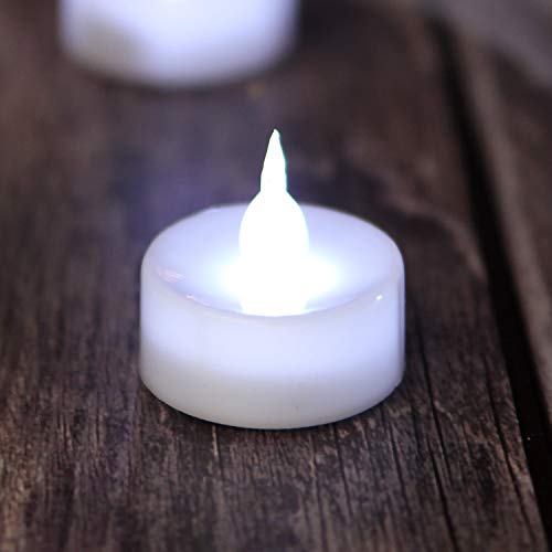 Image of AGPTEK Tea Lights 24 Pack Flameless LED Candles Battery Operated | Tealight Candles, No Flicker Long Lasting Tealight, for Wedding Holiday Party Home Decoration, Cool White