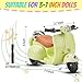 Abitoncc Mini Electric Doll Scooter for Toy, Could Rotate 360° Cute Plastic Scooter Toy Accessories, with Light and Music, Desktop Decor for Doll Collectors, Battery Not Included(Green)