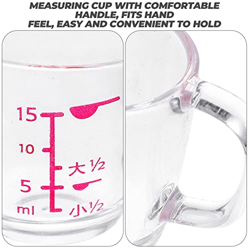 Vaso medidor pequeño Kichvoe con escala 15 ml miniatura 4