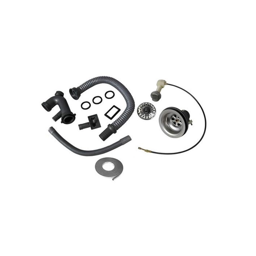 Lavello in acciaio inox, Lavello da incasso con foro per rubinetto,lavello in acciaio inox,Lavello Cucina Vasca con Gocciolatoio DX in Acciaio da Appoggio(90 * 50 * 15 cm (argento))