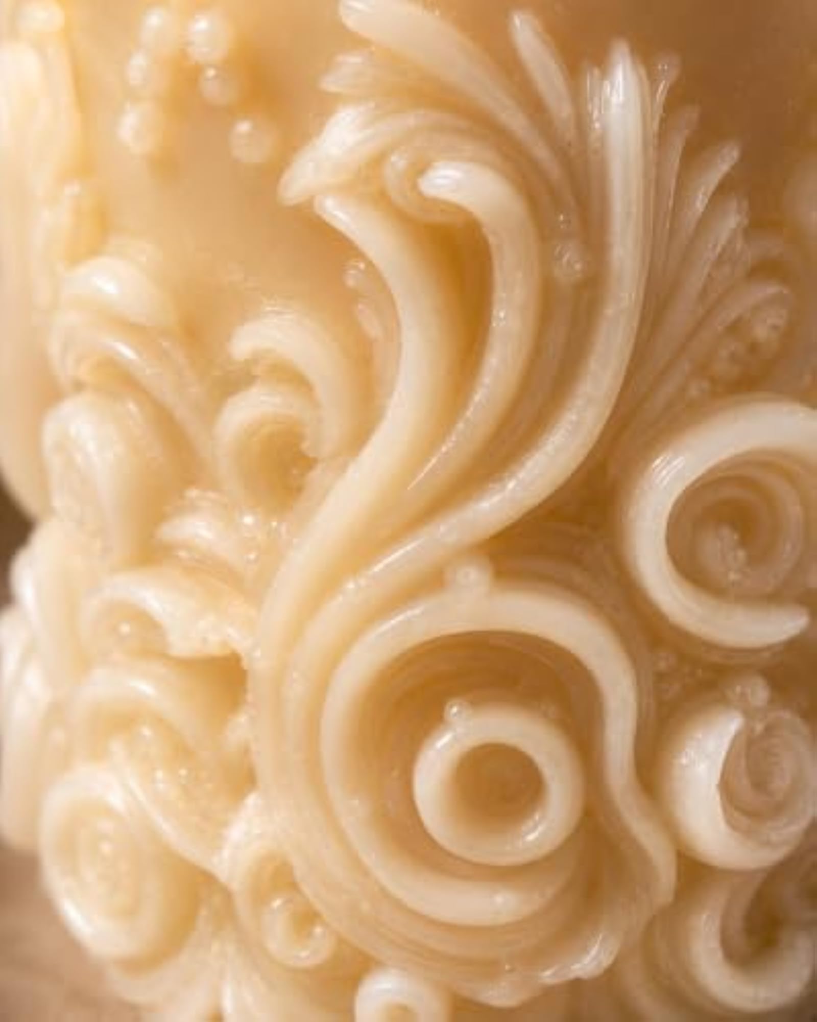 French Vanilla Scented Soy Wax Candle, Decorative Pillar Gift