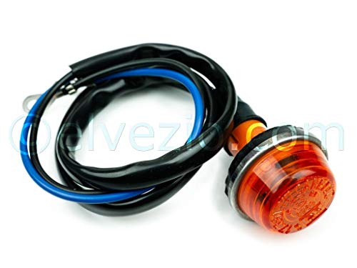  Lucciola laterale in plastica arancione Compatibile con Alfa Romeo Spider Duetto 1300-1600 - 1750-2000 Junior Coda Tronca, Junior Coda Tronca, GT 1750 Veloce, GT 2000 - GT 1300 Junior, GT Cabrio,