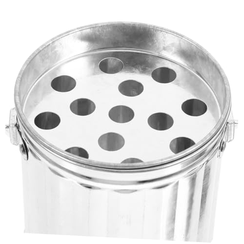 Set de 2 mini canecas de basura de escritorio plateadas miniatura 7