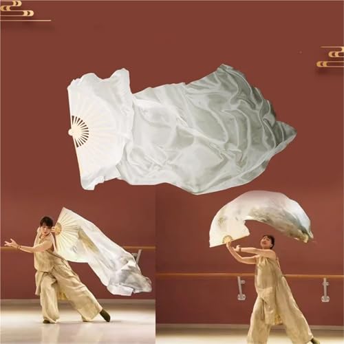 Éventail de danse en soie véritable pour spectacle de danse orientale