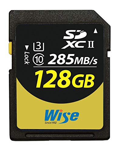Wise SDXC UHS-II メモリーカード 128GB Class10 V90 UHS-II対応 読み取り285MB/s 書き込み250MB/s (AMU-SD2-128U3)