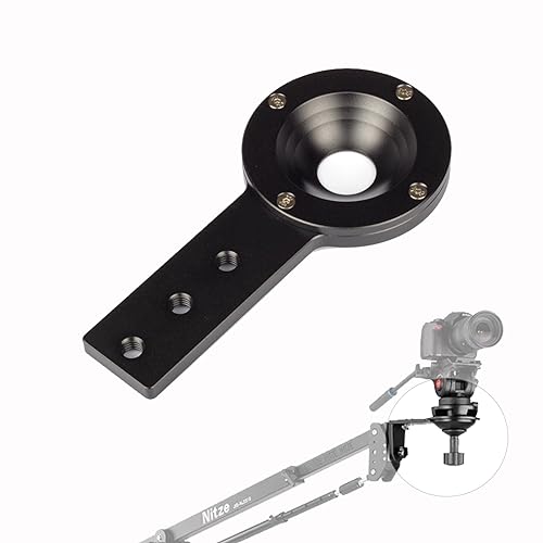 65mm / 75mm Aluminium Half Ball Flat Bowl Type Adapter Converter for Jib Arm Camera Crane Tripod...