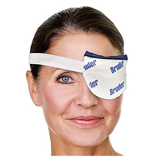 Bruder Moist Heat Eye Compress | Single Eye | Microwave Activated | Fast Acting and Effective Relief for Styes and Other Eye Irritation