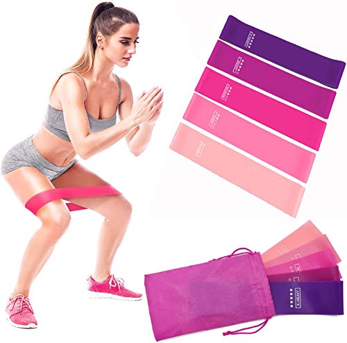 eoqo Weerstand Oefening Loop Bands,Natuurlijke Latex Elastische Workout Bands voor Thuis Fitness,Rekken, Fysieke Therapie