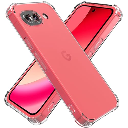 for Google Pixel 10A Case: Clear Unisex Shockproof Flexible TPU Slim Fit Transparent Protective Phone Crystal Clear for Pixel 10A Case- (Clear) - image 1