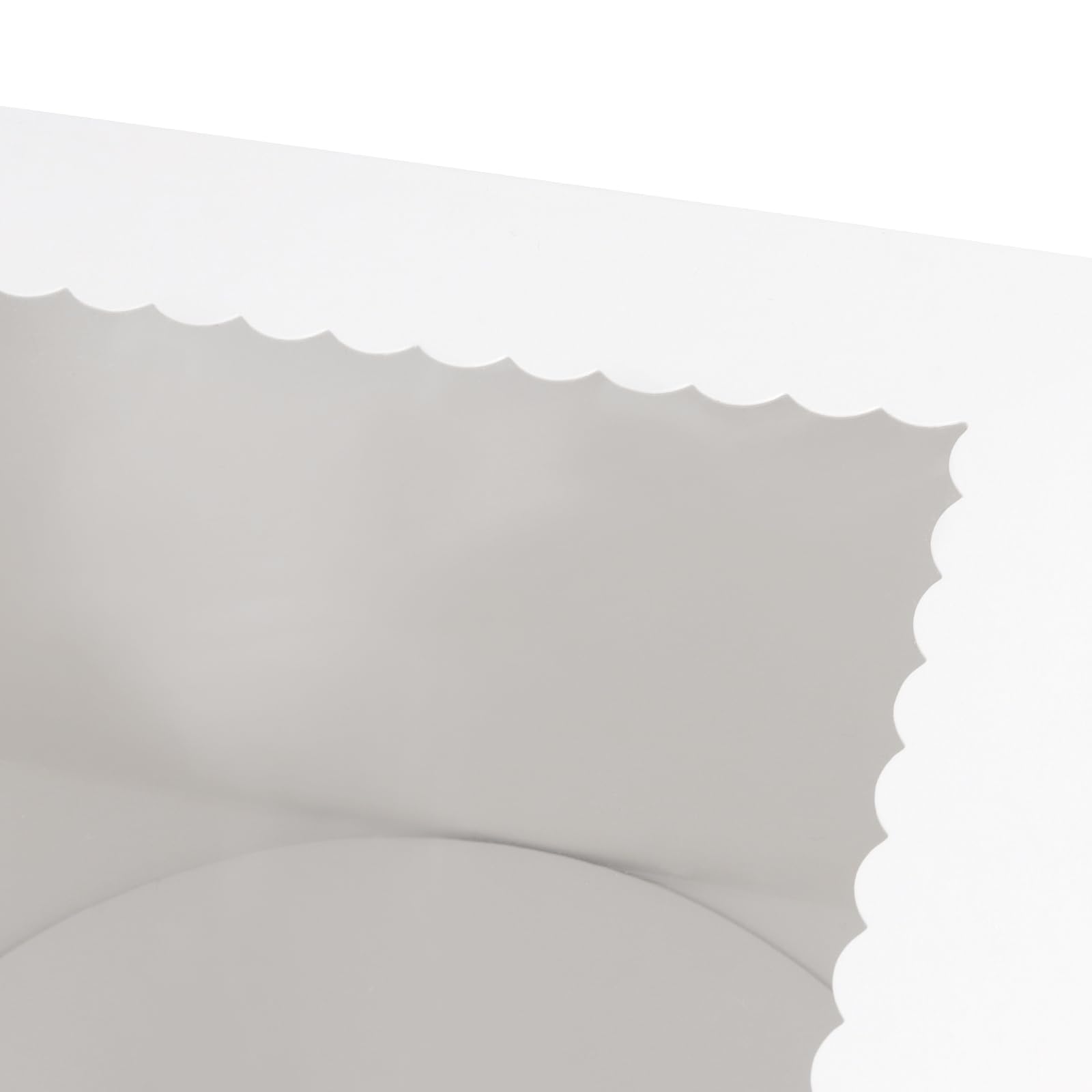 MOUYAT 40 cajas para tartas de 10 pulgadas con tablas para tartas, caja de pastel de 10 pulgadas con ventana, cajas de pastel de panadería para bodas, cumpleaños, fiestas, color blanco