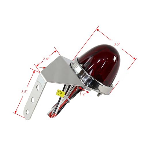 Kit 2 Luces LED Laterales Rojas con Soporte Acero Inoxidable miniatura 5