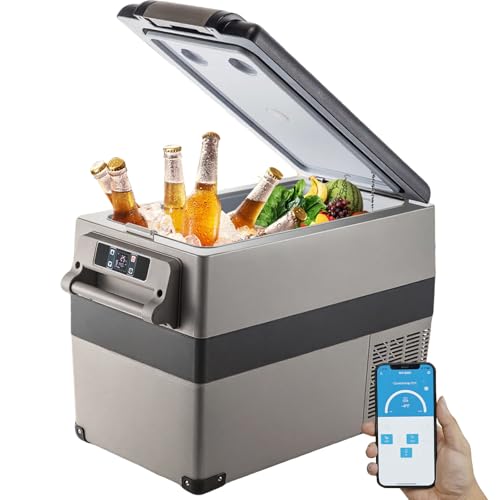 VEVOR Nevera Portatil Coche 45L Nevera de Absorción Portátil, Neveras de Gas Butano Nevera Coche Nevera Termoeléctrica Portátil Nevera Portatil Electrica Nevera Camping Nevera Trivalente Nevera Vinos