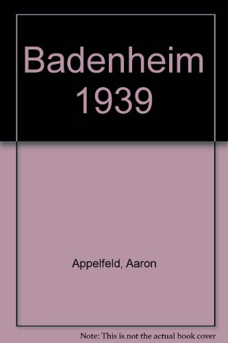 Badenheim 1939 B001AM116Y Book Cover